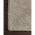 thumbnail image 4 of Loloi Mila Shag Solid Grey Area Rug, 4 of 6