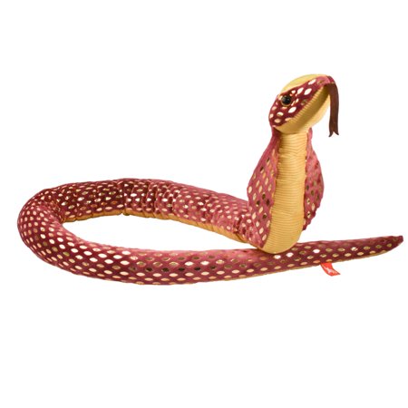 Wild Republic Foilkins Cobra Stuffed Animal 54 Inches Plush Toy Fill is Spun Recycled Water Bottles