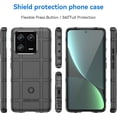 thumbnail image 2 of for Xiaomi 13 Pro Case, Heavy Duty Shockproof Slim Protection Phone Case Support Wireless Charging Cover for Xiaomi 13 Pro HD Black, 2 of 8
