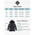 thumbnail image 7 of Wantdo Men's Recycled Big and Tall Thicken Coat Warm Winter Quilted Parka Jacket with Faux Fur Lined Hood Dark Gray 4XL, 7 of 7