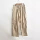 thumbnail image 3 of Pantalones casuales elásticos con bolsillos de algodón y lino para mujer de Europa y América., 3 of 6