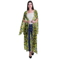 thumbnail image 1 of Moomaya Viscose Georgette Printed Long Shrug Slit Sleeves Cardigans For Women, 1 of 1