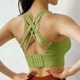 thumbnail image 4 of Lenpel Sports Bras for Women High Impact Support Strappy Criss Cross Back Push up Yoga Bras Comfort Workout Bralettes, 4 of 5