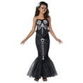 thumbnail image 1 of Skeleton Mermaid Costume de Fille - Petit 8-10, 1 of 1