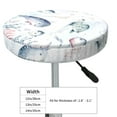 thumbnail image 4 of Gukieu Sea Animals Print Round Chair Cover, Dust-proof and Non-slip Bar Chair Protective Cover, Suitable for Bars, Restaurants, Offices-12 inch, 4 of 7