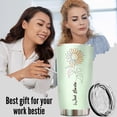 thumbnail image 4 of Work Besties Gifts For Women Funny Mugs For Coworkers Work Bestie Cup - Teacher Bestie Gifts Best Gifts For Coworkers Women Funny Tumblers For Coworkers Sunflower Tumbler (Definition Tumbler 20oz), 4 of 7