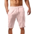 thumbnail image 1 of Eashery Baggy Cargo Pants Men Comfort Stretch Cotton Chino Pants Pleated Dress Pants Beach Pants for Men (Pink,Medium), 1 of 2