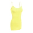 thumbnail image 1 of Women & Juniors Basic Layering Built in Bra Spaghetti Strap Long Cami Top Tank, 1 of 4