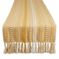 thumbnail image 1 of Camino de mesa con rayas trenzadas en oro miel DII, 1 of 8