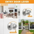 thumbnail image 7 of Fixdono Doorknob, Entry Doorknobs Lock with Keys, for Front Door, Exterior and Interior Doors, Satin Nickel Finish, 7 of 7