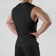 thumbnail image 4 of Men's Sleeveless Workout Tank Top - 4-Way Stretch, Sweat-Wicking Fabric - Athletic Gym Beach Shirt, 4 of 7
