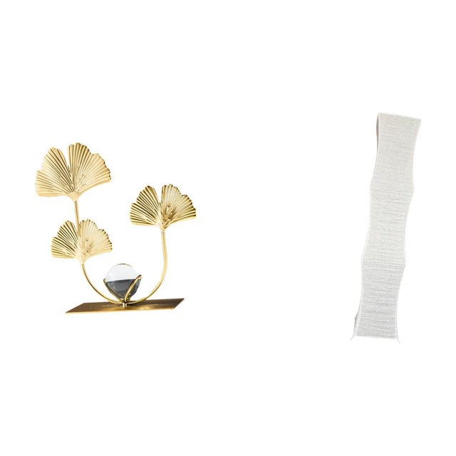 Figura decorativa de metal con flores y hojas. Estatuas para decoración del hogar. Figuras para estante, mesa, armario o lámpara de pie. Pantalla de p