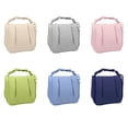 thumbnail image 2 of For Girls Elegant Candy Color Handbag Storage Cases Travel Wash Bag Makeup Bag Hanging Toiletry Bag Women Cosmetic Bag Korean Storage Bag GREY, 2 of 8