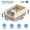 Khaki, variant on Premium Cat Hygiene Solution: Ultra-Durable Stainless Steel Litter Box – Semi-Enclosed Splash-Proof Tray, Advanced Odor Control, Effortless To Clean & Maintain.