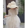 thumbnail image 2 of Arshiner Toddler Girls Dresses Sparkly Tulle Dress Fall winter Velvet Dresses for Toddler, Irregular Tulle and Cute Bowknot Design, Great for Halloween Christmas Holiday Party, 2 of 5