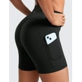 thumbnail image 4 of CRZ YOGA Butterluxe Biker Shorts Pockets 5" High Waisted Workout Athletic Yoga Womens, 4 of 5