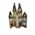 thumbnail image 3 of Christmas Village Town 4 Hinged 1/2" Thick Flat Resin Buildings Restaurant Inn, 3 of 4