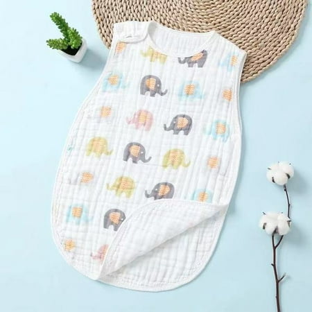 

QWZNDZGR Kangobaby #My Soft Life# Spring Summer Musin Cotton Newborn Sleeping Bag Sleeveless Breathable Baby Vest Wrap Infant Swaddle