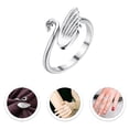 thumbnail image 3 of KAKOWELY Knitting Loop 2PCS Adjustable Swan Shape Knitting Loop Premium Durable Knitting Crochet Ring0.79"X0.79"X0.12", 3 of 4