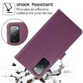 thumbnail image 6 of Nalacover for Samsung Galaxy S20 FE Premium PU Leather Crossbody Case with Shoulder Strap & Wrist Strap,Shockproof Magnetic Flip Kickstand Credit Card Slots Zipper Wallet Phone Case,Darkpurple, 6 of 12
