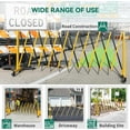 thumbnail image 4 of Kojooin Barrière Métallique Extensible, Clôture de Circulation Rétractable avec Roulettes pour Zones de Construction, Cordon et Contrôle des Foules, 4 of 7