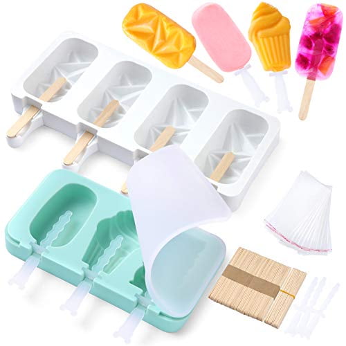 Cakesicle Molds BPA Free 2 Pack,Geometric Square Cake Pop Molds