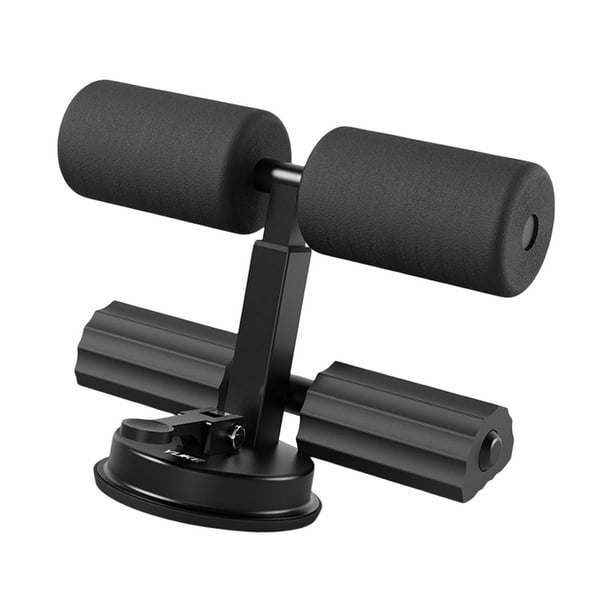Correa nórdica portátil para curl de isquiotibiales, dispositivo auxiliar para abdominales, gimnasio en casa, ajustable negro