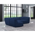 thumbnail image 4 of Meridian Furniture Miramar Navy Durable Linen Textured Modular Sectional, 4 of 17