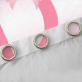 thumbnail image 4 of Feelyou Pink Bow Blackout Curtains Set of 2 (52x84 Each), Monogrammed D Window Curtains, 4 of 6