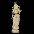 thumbnail image 4 of Radha statue 15 inches Marble Radha idol divine Goddess statue Large Radha figurine Handpainted Radha Murti Hindu Goddess of Love Compassion Tenderness Wedding Housewarming Anniversary Gifts Sculpture, 4 of 5