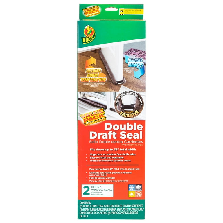 Duck Double Draft Seal, Dark Gray, 2-pack, Fits up to 34 inches wide Duck Double Draft Seal, Dark Gray, 2-pack, Fits up to 34 inches wide