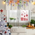 thumbnail image 5 of 2 Pack Valances for Window, Pink Orange Flowers Short Curtains for Kitchen Bedroom Living Room, Spring Floral Farmhouse Botanical Rustic Rod Pocket Small Window Treatment Valance Drapes 42 x 18 Inch, 5 of 8