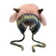 thumbnail image 1 of Gorro de invierno para mujer, suave y cómodo, de felpa, tejido, con protección para los oídos, para montar a caballo y hacer senderismo. Rosa, 1 of 9