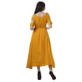 thumbnail image 4 of Moomaya Robe Décontractée en Viscose à Encolure Dégagée Imprimée pour Femmes Robe Midi, 4 of 4