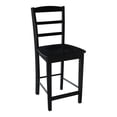 thumbnail image 4 of International Concepts Tabouret Madrid 24 Pouces Noir, 4 of 10