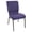 Eggplant Fabric/Gold Vein Frame, variant on Advantage Eggplant Church Chair 18.5 in. Wide