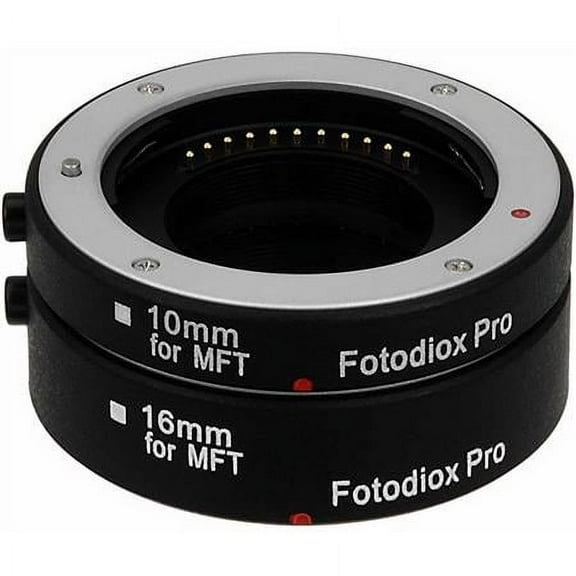 Fotodiox Macro-Tube-Auto-MFT Pro Automatic Macro Extension Tube Set for Micro Four Thirds Mount Mirrorless Camera
