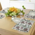 thumbnail image 4 of Ambesonne Flower Place Mats Set of 4, Vintage Floral Ornaments, Standard Size, Multicolor, 4 of 6