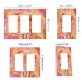 thumbnail image 2 of Yayeee Rocker Switch Wall Plate 1-Gang 4.6"x2.9" Home Decorative Outlet Cover, Pink Flowers, 2 of 6
