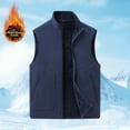 thumbnail image 5 of uublik Men Vest Jacket Warm Sleeveless Outerwear for Work Casual Travel Blue, 5 of 5