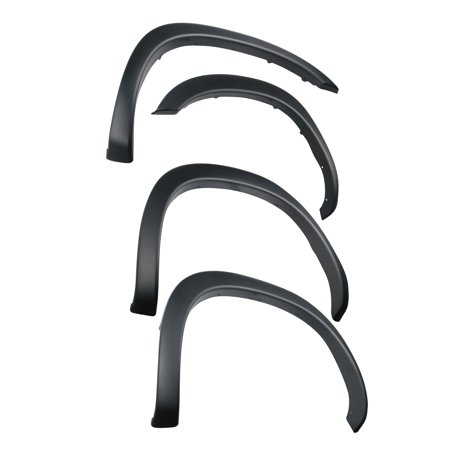 Truck Inner Fender - Tyger Auto TG-FF6D4198 For 2002-2008 Dodge Ram 1500; 2003-2009 Ram 2500 3500 (ONLY Fit 6.5' Truck Bed) | Paintable Fine-Textured Matte Black Factory Style Fender Flare Set, 4 Piece