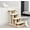 Cream White Particle Board, variant on LHSHID Cat Tree Multi-Level Carpeted Cat Scratching Post Pet Stairs