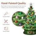 thumbnail image 3 of Best Choice Products 24in X-Large Pre-Lit Ceramic Christmas Tree Decor w/ 74 Multicolor Bulbs, LED Light - Green, 3 of 8
