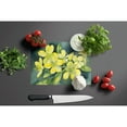 thumbnail image 3 of South Carolina Yellow Jessamine in Watercolor Glass Cutting Board Large 12 in x 15 in, 3 of 5