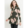 thumbnail image 2 of Floral Print Shawl Collar Maternity Knit Tunic, 2 of 4