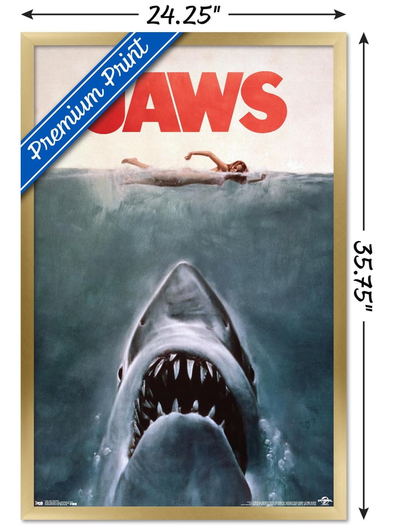 ssur サー　シルクスクリーン　JAWS ポスター Jaws - One Sheet Wall Poster, 22.375