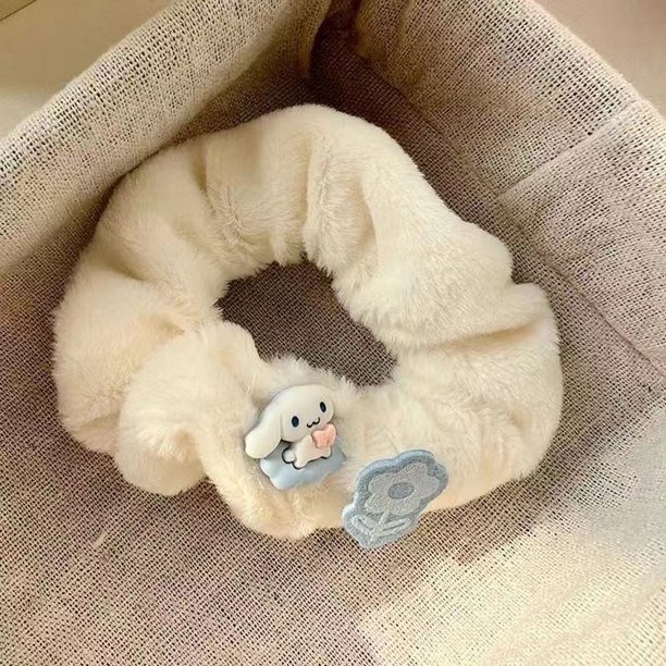 Banda para el cabello de intestino grueso de peluche de perro Yugui que combina con todo Accesorios para el cabello súper lindos Cuerda