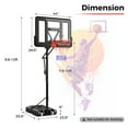 thumbnail image 3 of Gymax Portable Basketball Hoop System w/ Easy Height Adjustment from 7.9-10 FT, 3 of 9