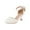White, variant on HUANBAI Big Kids Girls Dress Shoes Pumps High Heels High School Prom Shoes Sandals Bownet Shoes 13