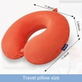 thumbnail image 3 of Almohada cervical de viaje Gosider Orange Viscoelástica Velvet, 3 of 7